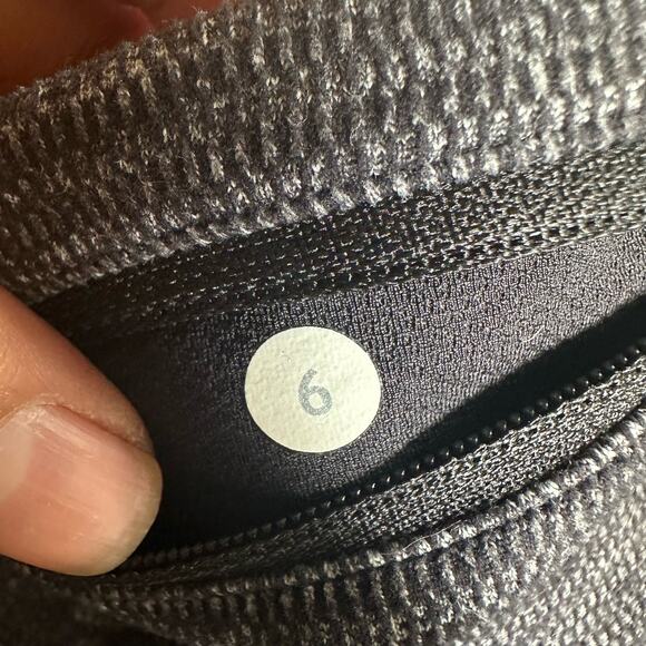 Lululemon Speed Tight IV *Rulu Side Pocket Black Heathered Black‎ Size 6 - Picture 12 of 12